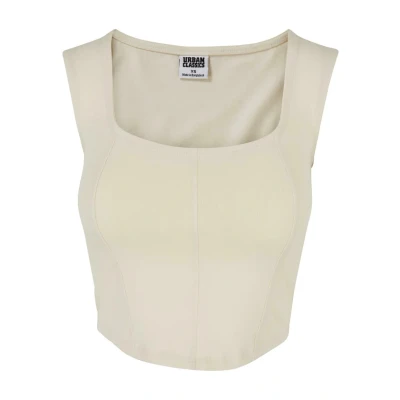 Afbeelding van Urban Classics Short Corsage Top, Dames, Maat: 3XL, Whitesand