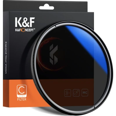 Afbeelding van K&amp;F Concept 77mm CPL circulair polarisatiefilter HMC slim