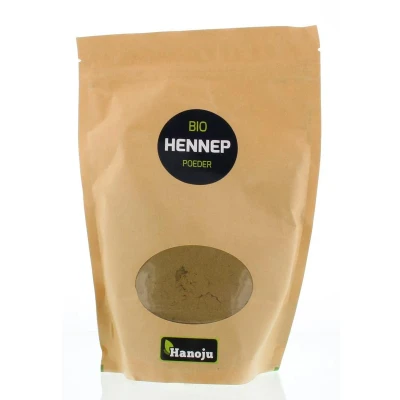 Afbeelding van Hanoju Hennep Poeder Paper Bag Bio, 500 gram