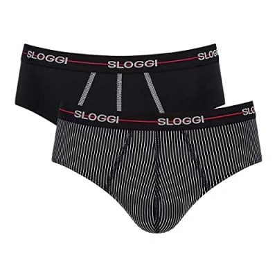 Afbeelding van Sloggi 2ER PACK Start BOX Slip, Heren, Maat: XL, Schwarz dunkelgrau