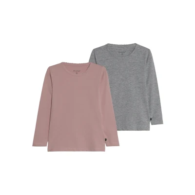 Afbeelding van Minymo 2 PACK Longsleeve voor kinderen, Maat: 104, Blusher