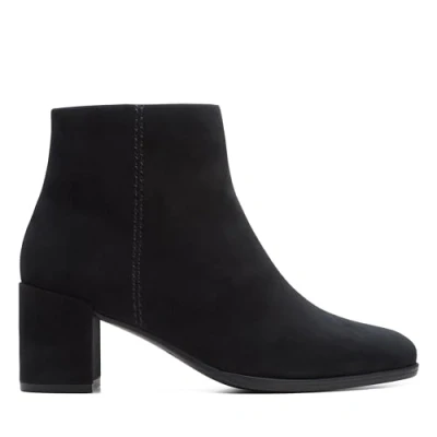 Afbeelding van Clarks Freva ZIP Korte laarzen black, Dames, Maat: 39.5, Black Veloursleer