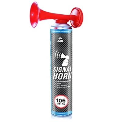 Afbeelding van AAB Signal Horn Loud Party Horns, Sport Accessory, Gas Air Horn, Long Lasting Hand Held Supporters Fan Noisemaker, Bull Up to 320 Short Signals