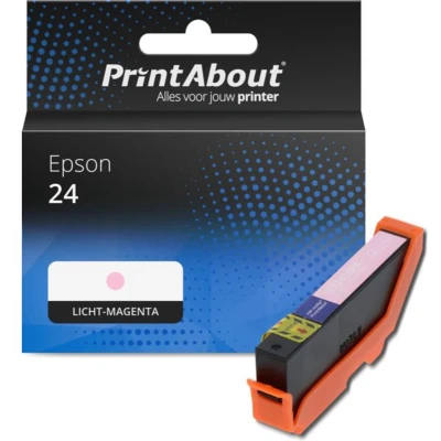 Afbeelding van Huismerk Epson 24 (C13T24264012) Inktcartridge Licht magenta