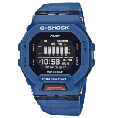 Afbeelding van Casio G Shock GBD 200 2ER Digitaal horloge Horloges Blauw