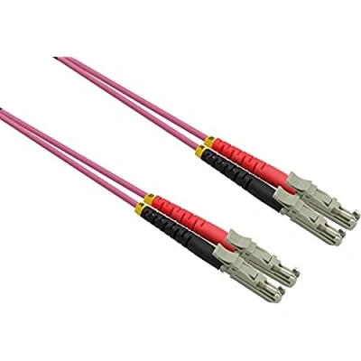 Afbeelding van ROLINE glasvezelkabel duplex 50/125µm OM4, LSH/LSH, LSOH, violet, 7,5 m