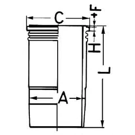Afbeelding van Kolbenschmidt Cilinderbus/voering O ring 89181110