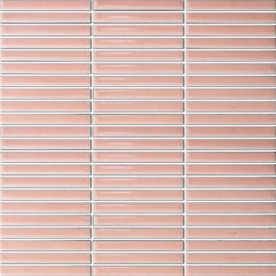 Afbeelding van The Mosaic Factory Sevilla Mini KitKat Porselein Roze 1.2x9.2cm