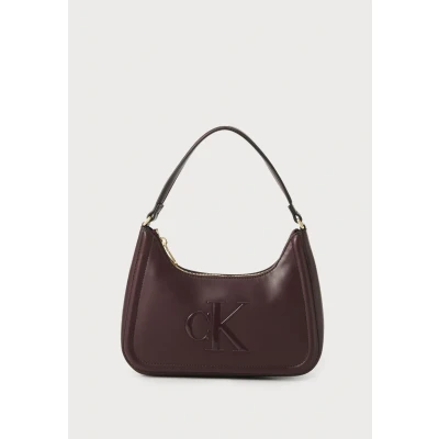 Afbeelding van Calvin Klein BOLD Small Shoulder BAG Handtas, Dames, Maat: One Size, Fudge
