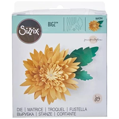 Afbeelding van Sizzix Bigz stanssjabloon 664594 chrysant van Jennifer Ogborn