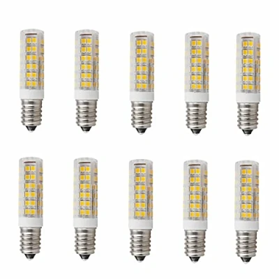 Afbeelding van Jiotouhu E14 ledlamp warmwit, 7 W, 3000 K, gloeilamp, vervanging voor 70 W halogeenlampen, 700 lumen, AC 220 240 V, niet dimbaar, flikkert niet, led spaarlamp, keuken, woonkamer (10 stuks)