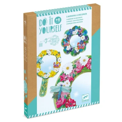 Afbeelding van Djeco knutselset diy bloemenspiegels