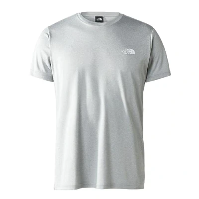 Afbeelding van T Shirt The North Face Men Reaxion Red Box Mid Grey Heather M