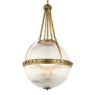 Afbeelding van Bohemian Hanglamp Steady Lighting Glas E14 L: 38.4cm Voor Binnen Woonkamer Eetkamer Bruin