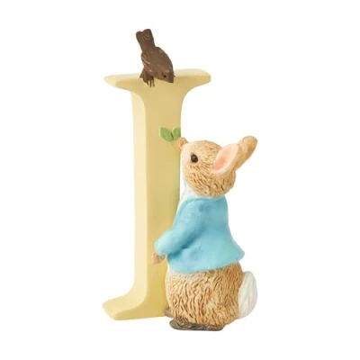 Afbeelding van Beatrix Potter Alfabet Letter I Peter Rabbit Beeldje, Geel