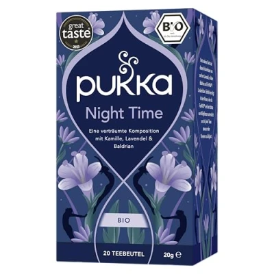 Afbeelding van Pukka Night Time, thee infusiezak: haverbloesem, lavendel &amp; lindebloemen