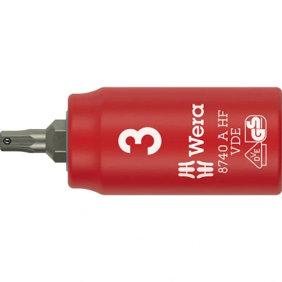 Afbeelding van Wera 05005900001 8740 B VDE HF Zyklop Bitdop Geïsoleerd 1/4&quot; 3 Mm