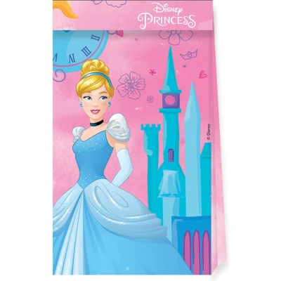 Afbeelding van Globos Papieren Feestzakjes FSC Prinses Live Your Story, 4st.