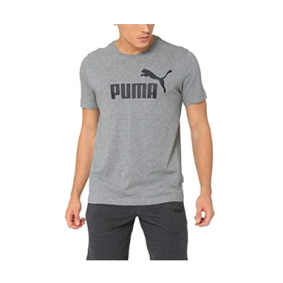 Afbeelding van PUMA T Shirt Mouwen Man Essentials, S, Grijs