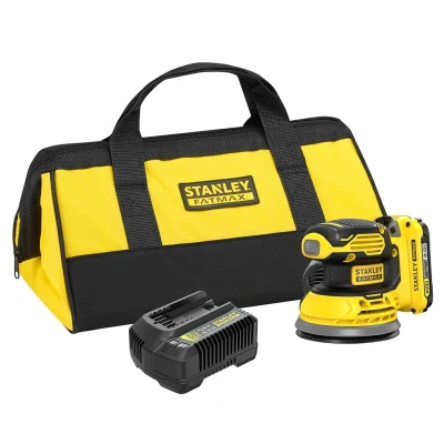 Afbeelding van Stanley Excentrische Accu Schuurmachine SFMCW220D1S KIT