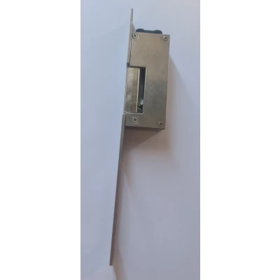 Afbeelding van Effeff 12W HZ Elektrische inbouw deuropener waterbestendig type spanningsloos vergrendeld met schootsignalering fix sluitplaat 318 RVS