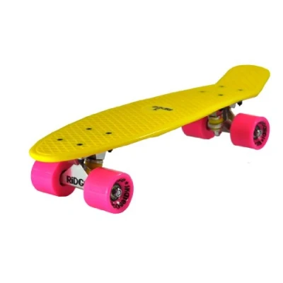 Afbeelding van Ridge Skateboard 55 Cm Mini Cruiser Retro stijl in M wielen Compleet U kant en klaar gemonteerd