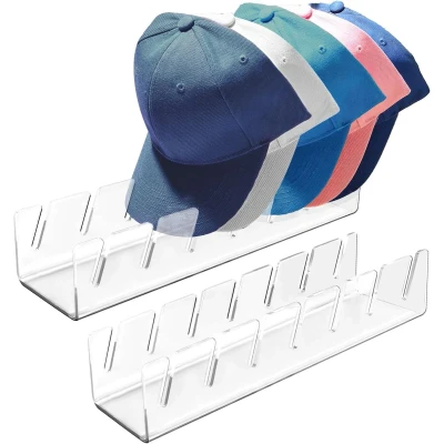 Afbeelding van Stijlvolle Acryl Organizer Voor Baseball Caps Set van 2 14 Mutsen