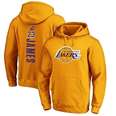 Afbeelding van Lange Mouw Sweatshirt Casual Basketball Kleding Unisex Lakers Hoodies Mannen NBA Pullover Kleding, S