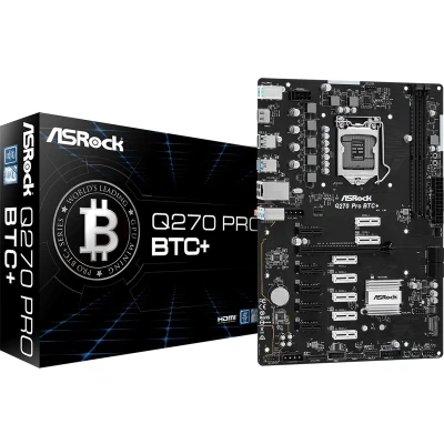 Afbeelding van Moederbord Intel Asrock Q270 Pro BTC+