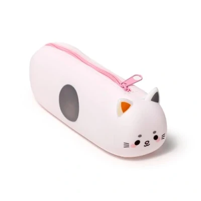 Afbeelding van Puckator Pennenzak Kat Poes Silicone