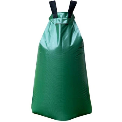 Afbeelding van Toolland Waterzak voor boom 75 L, bewateringszak met rits en handvat, druppelirrigatie, gelijkmatige bewatering, beschermt jonge bestaande bomen tijdens droogte, diverse boomdiameters, PVC
