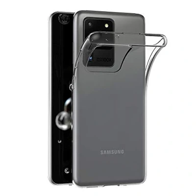 Afbeelding van AICEK telefoonhoes compatibel met Samsung Galaxy S20 Ultra transparant silicone beschermhoes voor Case Clear Transparent TPU Bumper (6,9 inch)
