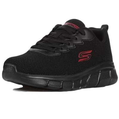 Afbeelding van Skechers BOBS Sport B FLEX Chill EDGE Sneakers laag, Heren, Maat: 42, Bbk black Mesh