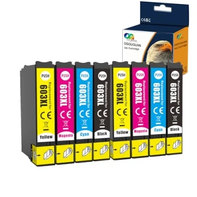 Afbeelding van Caidi 603XL inktpatronen, compatibel met Epson 603 603XL, voor Expression Home XP 2100, 2105, 3100, 3105, 4100, 4105, Workforce WF 2810, 2830, 2835, 2850
