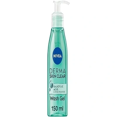 Afbeelding van NIVEA Derma Skin Clear Wash Gel (150ml), diepreinigende salicylzuur gezichtsreiniger verrijkt met niacinamide om poriën te reinigen en onzuiverheden verwijderen, voor een onzuivere huid