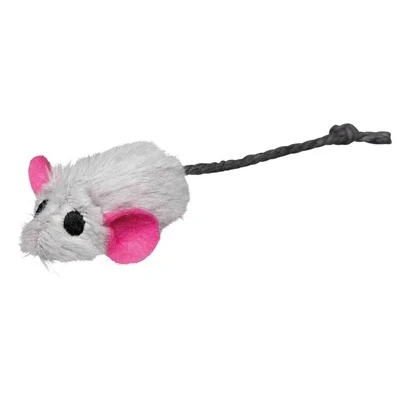 Afbeelding van Trixie Set Muizen Met Catnip Kern Pluche 5 CM 6 ST