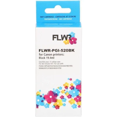 Afbeelding van FLWR Canon PGI 520BK zwart cartridge