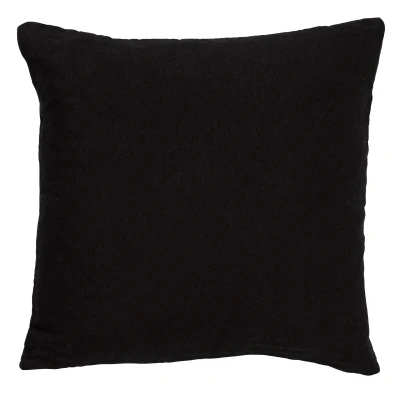 Afbeelding van Dutch Decor LINN Sierkussen 45x45 cm 100% linnen effen kleur Raven zwart