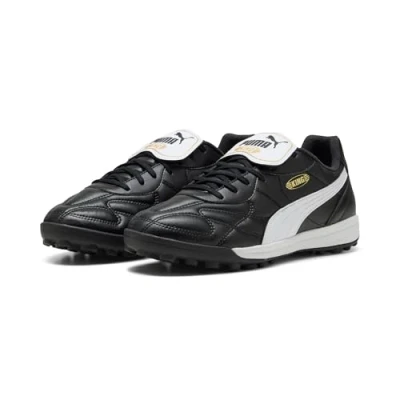 Afbeelding van PUMA Unisex King Top Tt voetbalschoen, Zwart Wit Goud, 37 EU