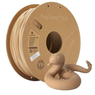 Afbeelding van Polymaker 70909 PolyTerra Filament PLA kunststof Gering kunststofgehalte 1.75 mm 1000 g Notenbruin 1 stuk(s)
