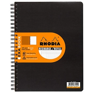 Afbeelding van Rhodia ExaBook Refill A4+ Zwart geruit