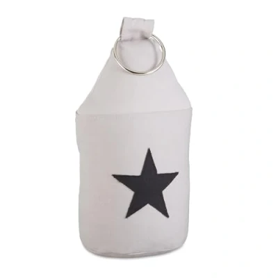 Afbeelding van Relaxdays deurstopper ster deurvastzetter deurstop met handvat deurbuffer decoratief grijs