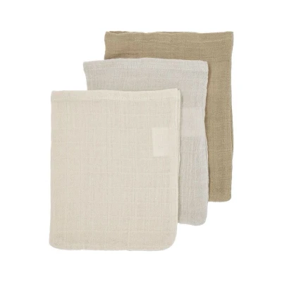 Afbeelding van Meyco Washandjes Pre washed Soft Sand/Greige/Taupe