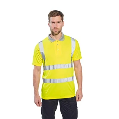 Afbeelding van Hi Vis Korte Mouw Polo maat 4XL, Yellow