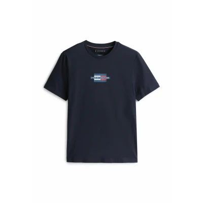Afbeelding van Tommy Hilfiger Tshirt print, Heren, Maat: Small, Desert sky