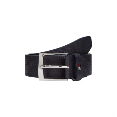 Afbeelding van Tommy Hilfiger ADAN Herringbone Riem, Heren, Maat: 100, Space blue
