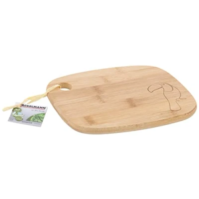 Afbeelding van Fackelmann snijplank TROPICAL, bamboe met toekan gravure, ontbijt of broodplank, breuk en snijbestendige houten planken (kleur: bruin), hoeveelheid: 1 stuk