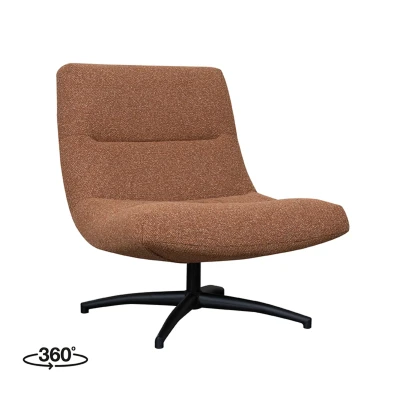 Afbeelding van Label51 Calix fauteuil bouclé terracotta Boucle