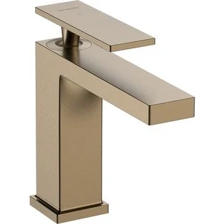 Afbeelding van Hansgrohe tecturis e 1 gats wastafelkraan 110 coolstart met pop up voorsprong 14 4cm brushed bronze 73018140