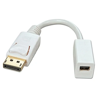 Afbeelding van LINDY 41060 DisplayPort / Mini Adapterkabel [1x stekker 1x bus] Wit 15.00 cm